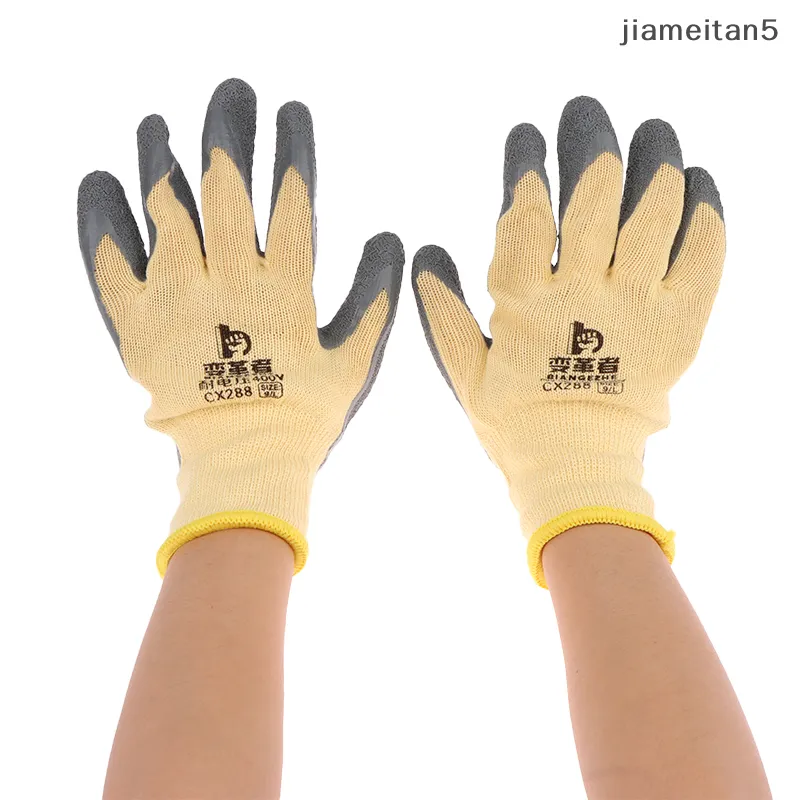 1Pair Electrician Work Gloves Protective Tool 400v Insulating