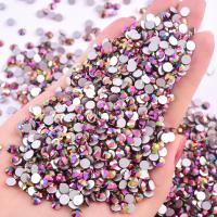 SS3-SS34 Rose Gold AB Nail Art Rhinestone Flatback Glass Non Hotfix Rhinestones Glitter Strass for Nail Art Designs Y0070