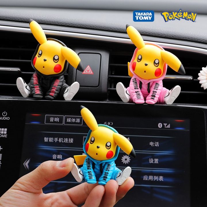 Original Takara Tomy Pokemon Pikachu Car Decoration Model