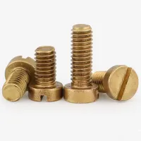 Brass Slotted Cheese Head Screw Round Head Slotted Screw M2 M2.5 M3 M4 M5 M6 M8