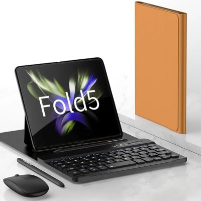 For Samsung Galaxy Z Fold 5 Z Fold 4 Z Fold 3 2 Fold 1 Magnetic Keyboard Case with Mouse for Z Fold 5 4 3 Fold 2 1 Keyboard