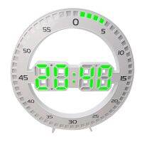 Living Room Wall Clock 3D LED Portable Wall Clock Electronic Clock Portable Screen