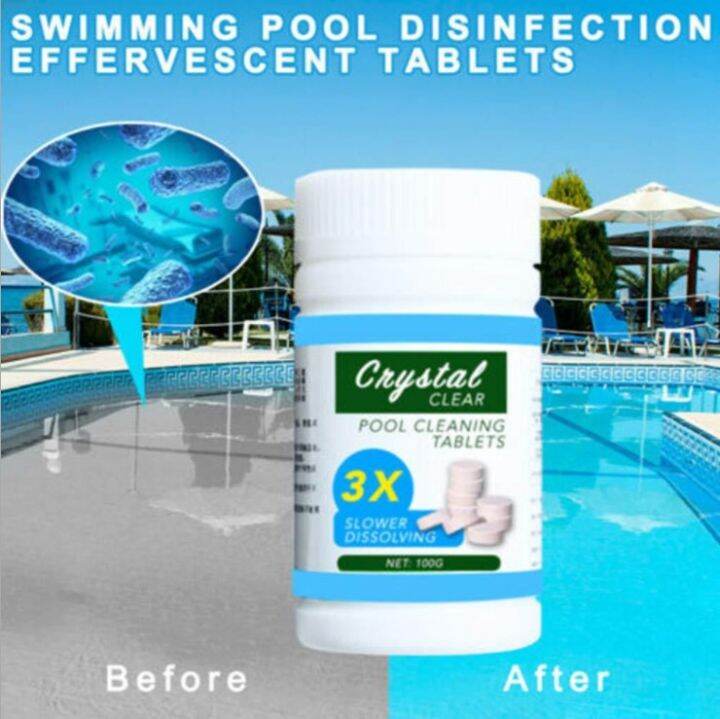 100pcs Pool Cleaning Tablet AQUATECH Crystal Clear Pool High Quality