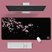 แผ่นรองเมาส์ขนาดใหญ่ แผ่นรองเมาส์เกมมิ่ง อุปกรณ์เสริม แผ่นรองเมาส์ Sakura Art แผ่นรองเมาส์ Sakura Card แผ่นรองเมาส์สีชมพูดำ