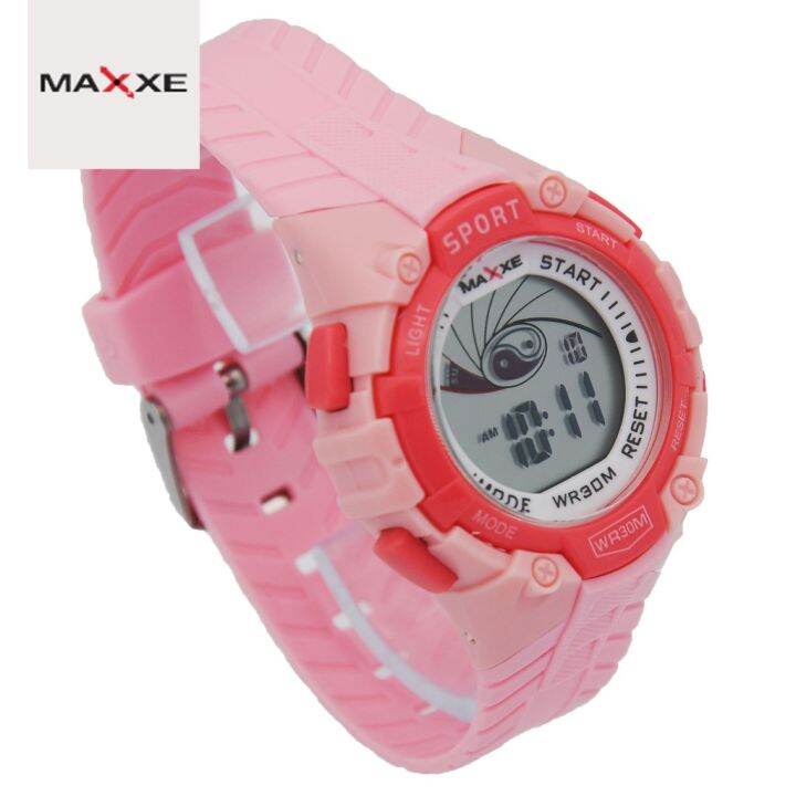 Maxxe Pink Rubber Strap Digital Watch Mxpo-608s-c 