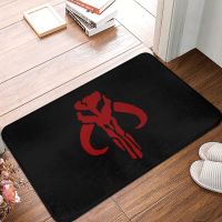 【cw】 Mando logo red Doormat Rug carpet Footpad mat Anti slip Entrance Bedroom oil Cartoon 【hot】 !