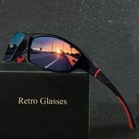แว่นตากันแดด UV400สำหรับผู้ชาย,แว่นกันแดดโพลาไรซ์สำหรับกีฬากลางแจ้งใส่ตกปลาปั่นจักรยานแว่นกันแดด UV400แว่นตาสำหรับผู้ชายมีเคส