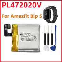 แบตเตอรี่ PL472020V สำหรับ Amazfit BIP S A1805เปลี่ยนนาฬิกาสมาร์ทสำหรับ Bip S Watch 190MAh 472020 472020V