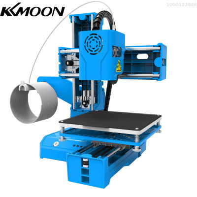 KKmoon EasyThreed เครื่องพิมพ์3D เครื่องพิมพ์ตั้งโต๊ะขนาดเล็กสำหรับเด็กขนาด100X100X100มม. แพลตฟอร์มแบบถอดได้พิมพ์ด้วยปุ่มเดียวพร้อมตัวอย่างฟิลาบัตร TF สำหรับผู้เริ่มต้นศึกษาในครัวเรือน