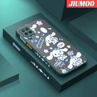 JIUMOO เคสปลอกสำหรับ Samsung Galaxy A22 4G A22 5G ลายสุนัขการ์ตูนน่ารักลายสุนัขลอเรลดีไซน์ใหม่ขอบสี่เหลี่ยมด้านข้างบางมีน้ำค้างแข็งโปร่งใสกันกระแทกเคสมือถือแข็งปลอกซิลิโคนคลุมทั้งหมดเคสป้องกันกล้องนิ่ม