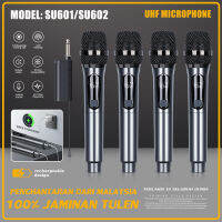 [อัปเกรดแผนภูมิเวอร์ซี่] SU604 UHF Mikrofon Tanpa Wayar 5V Mengas Lebih Lama Siap Udia UHF 50M