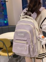 ஐ☄❣ Wide shoulder bag new female high school students junior the large capacity of portable backpack pupils simple