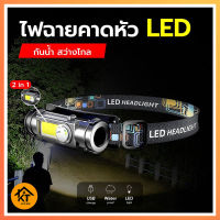 ไฟฉาย Led สําหรับวิ่ง, ขี่จักรยาน, วิ่ง, ตกปลา, ตั้งแคมป์, เดินป่า] USB น้ําหนักเบา KTHOME K0443