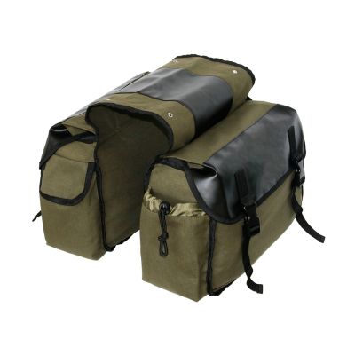 ◑▥ 2023 Upgrade Touring Motorbike Saddle Bag Motorcycle Canvas Waterproof Panniers Box Side Tools Bag Pouch For Motorbike Box