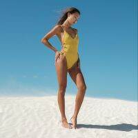 SPF.CO ชุดว่ายน้ำ one-piece LAYLA  สี yellow