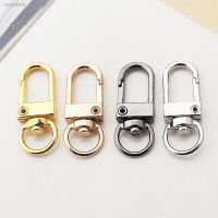 ✚ 10 Pcs Spring Buckles Dog Chain Snap Hook Carabiner Handbag Belt Strap Clasp Stainless Steel Key Ring 3.3x1.2cm Findings