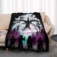 Stranger Things Season Horror Blanket Lightweight Bedding Super Soft Worm Flannel Blanket for Bed Living Room Sofa Sofa Adult