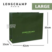 ถุงหูรูด Longchamp ถุงกระดาษแพ็คบรรจุฝุ่นแชมป์ยาวมีในสต็อกดั้งเดิม