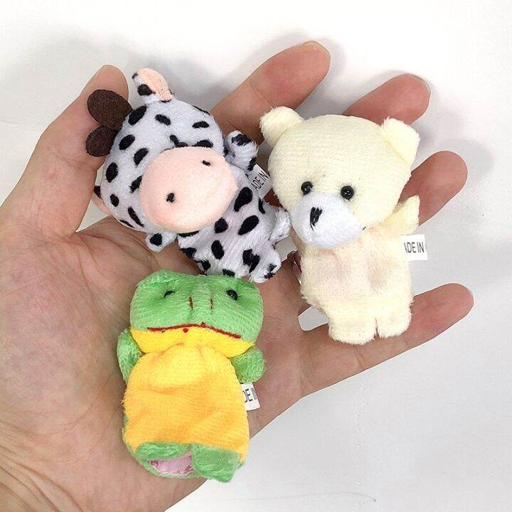 10ชิ้นของเล่นเด็กอ่อนนุ่มน่ารักผ้า-boneka-jari-tangan-มือจับของพ่อแม่-เกมเด็กตุ๊กตานุ่มนิ่มสำหรับทารกแรกเกิด