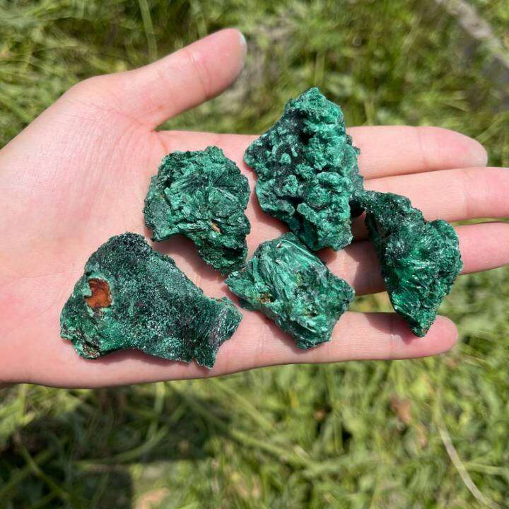 1pcs Raw Malachite Stone Velvet Malachite Stone healing crystals