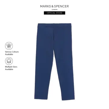 M&S Collection Cotton Rich Leggings with Stretch (2-16 Yrs