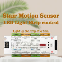 Stair LED Motion Sensor Light Strip 32 Channel Dimming Light Indoor Motion Night light 12V24V Flexible LED Strip for Stairway