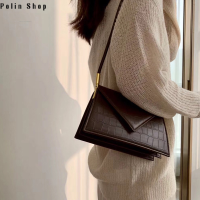 Polin Shop 2022กระเป๋าสะพายสีสดใสใหม่ฤดูใบไม้ผลิและสำหรับผู้หญิงลายจระเข้แบบเรียบง่ายกระเป๋าสี่เหลี่ยมขนาดเล็กกระเป๋าแอคคอร์เดียนพาดลำตัวทันสมัยกระเป๋าสะพายไหล่พร้อมขาย