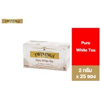 Twinings Pure White Tea ทไวนิงส์ ชาขาว เพียว ไวท์ ที ชนิดซอง 1.5 กรัม แพ็ค 25 ซอง ผงชาสำเร็จรูป