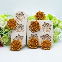 Flower Silicone Molds Candy Polymer Clay Mold Chocolate Party Baking Wedding Cupcake Topper Fondant Cake Decorating Tools Bread  Cake Cookie Accessori