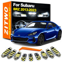 ZITWO 11ชิ้นรถยนต์หลอดไฟอุปกรณ์เสริม LED ภายในชุดไฟสำหรับ Subaru BRZ 2013 - 2019 2020 2021 2022 2023 2024แผนที่โดมลำต้นโคมไฟ