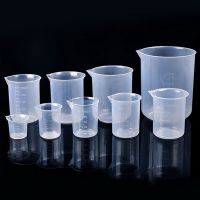 Handleless Plastic Measuring Cups Kitchen Bar Supplies Transparent Plastic Baking Measuring Cup Various Capacities Beaker Liquid