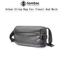 Tomtoc Urban Sling Bag For Travel And Work กระเป๋าสะพายข้างเกรดพรีเมี่ยม สำหรับ iPad/Tablet 11 Ince อุปกรณ์อื่นๆ