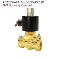 hot【DT】 Electric Solenoid 1/4  3/8  1/2  3/4  1  DN8/10/15/20/25/50 Opened Pneumatic for Air 12V/24V/220V/110V