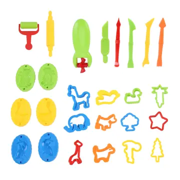 Playdoh Tools Set Playdough Rollers And Cutters 26Pcs Playdough Tools With  Shape Molds Rolling Pins Clay Cutters For Kids Ages 3