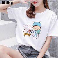 Tooth Dentist Womens T-shirt Aesthetic Funny 90s Harajuku Kawaii Clothes Pattern Fashion Printing Women T Shirts  OEAK