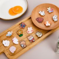 【hot seller】 ins cute creative acrylic brooch cartoon rabbit badge pendant girl bag accessories pin