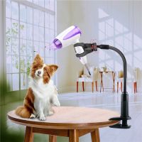 Rotatable Dog Cat Pet Hair Dryer Stand Bracket Hair Dryer Support Frame Pets Clothes Beauty Pet Grooming Table Holder Hair Dryer