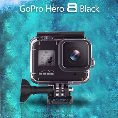 เคสกันน้ำ โกโปร ฮีโร่ 8 GoPro Hero 8 ยี่ห้อ Sheingka แถมฟรี ‼️แผ่น กันฝ้า ดำน้ำได้ลึกถึง 60 เมตร และ Diving Filter