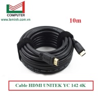Cáp hdmi Cable HDMI 10m UNITEK YC 142 4K Dây tròn trơn, hàng cao cấp thumbnail