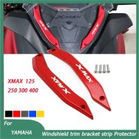 ✒☍☽อุปกรณ์เสริมรถจักรยานยนต์สำหรับ YAMAHA XMAX 125 300 250 400 2017-2021แผ่นเบี่ยงกระจกบังลมคิ้วประตูที่ยึดกระจกบังลม