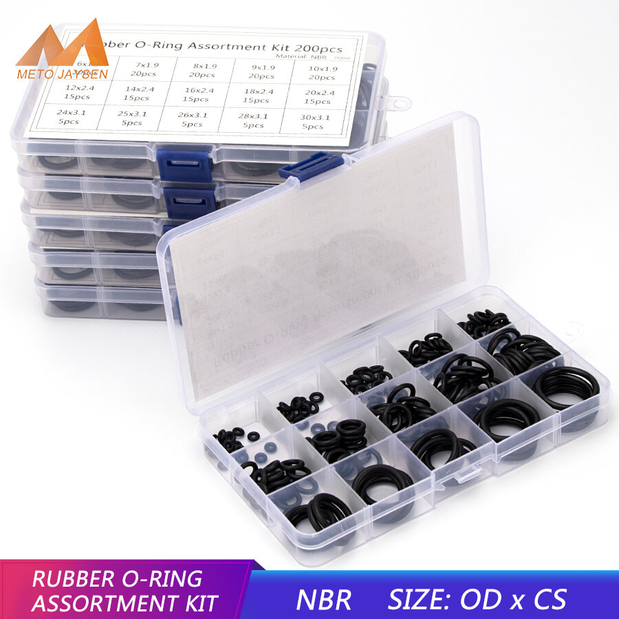 5Pcs 50mm x 1.9mm Rubber O-rings NBR Heat Resistant Sealing Ring Grommets Black 
