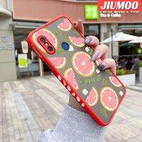 เคส JIUMOO สำหรับ Xiaomi Redmi 8 8A 8A Pro,เคสลายการ์ตูนเกรปฟรุตบางดีไซน์ใหม่ด้านข้างกันกระแทกมีน้ำค้างแข็งโปร่งใสแข็งเคสมือถือป้องกันกล้องคลุมทั้งหมดปลอกซิลิโคน Softcase