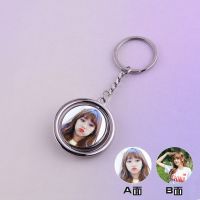 360 spinning universe girl Cheng Xiao photo keychains students who the key pendant girlfriends gifts custom