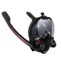 หน้ากากดำน้ำตื้น Double Tube Silicone Full Drying Diving s Swimming Diving Goggles Self Contained Underwater