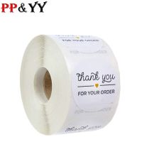 100-500pcs  Round Black "THANK YOU FOR YOUR ORDER " Stickers Seal Labels  Scrapbooking  Package Stationery Stickers Labels