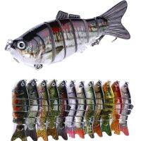 ✙☈ Minnow Luya Fishing Lure multi-section 10CM/18G 6 Segme Full Swimming Layer Hard Swimbait Artificial Spinning Tackle Bionic Bait