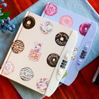 《   CYUCHEN KK 》 New Kawaii Children Creative Hard Copy Book Password Notebook Student Diary With Lock Notebook Random Color