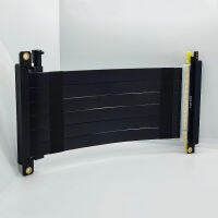 PCI-E 3.0/4.0 X16 16X คู่ย้อนกลับ GPU Riser สายพ่วง18.5CM มุม270สำหรับกล่องมินิ ITX