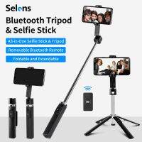 Selens ไม้เซลฟี่บลูทูธขาตั้งวิดีโอไร้สายระยะไกล Monopod ที่วางโทรศัพท์ Samsung ขาตั้งสำหรับ iPhone