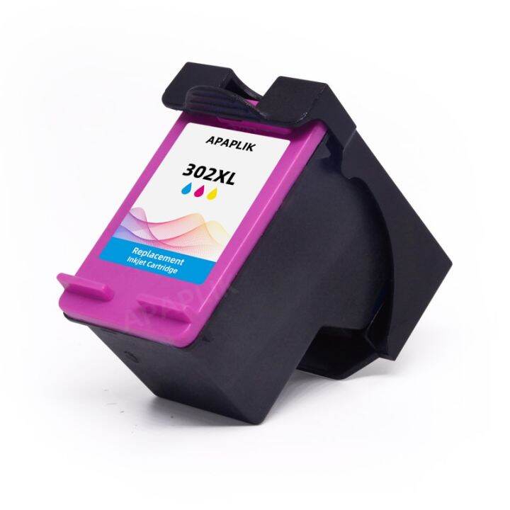 apaplik-302-xl-ink-cartridge-for-hp-302-remanufactured-officejet-3830-3831-3832-3833-3834-4650-4652-4657-envy-4510-4511-4512